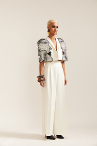 Cream 2 Face 3D Jacket Co-ord