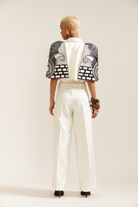 Cream 2 Face 3D Jacket Co-ord