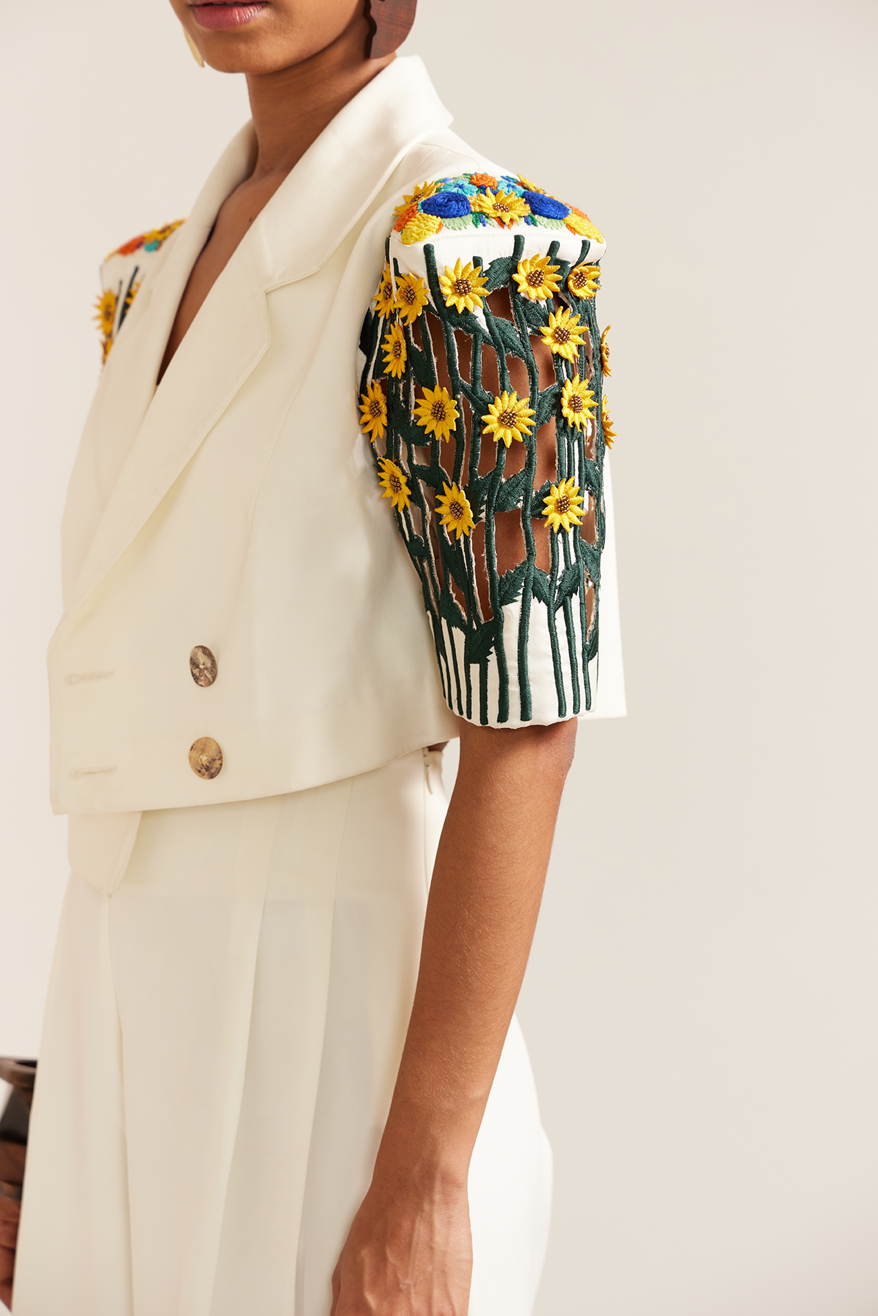 Sunflower Box Sleeve Jacket Co-ord