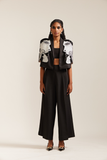 Load image into Gallery viewer, 2 Face Black &amp; Cream Jacket Co-ord
