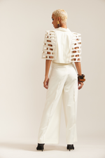 Load image into Gallery viewer, Cream Bricks Cut-out Cape Style Jacket Co-ord
