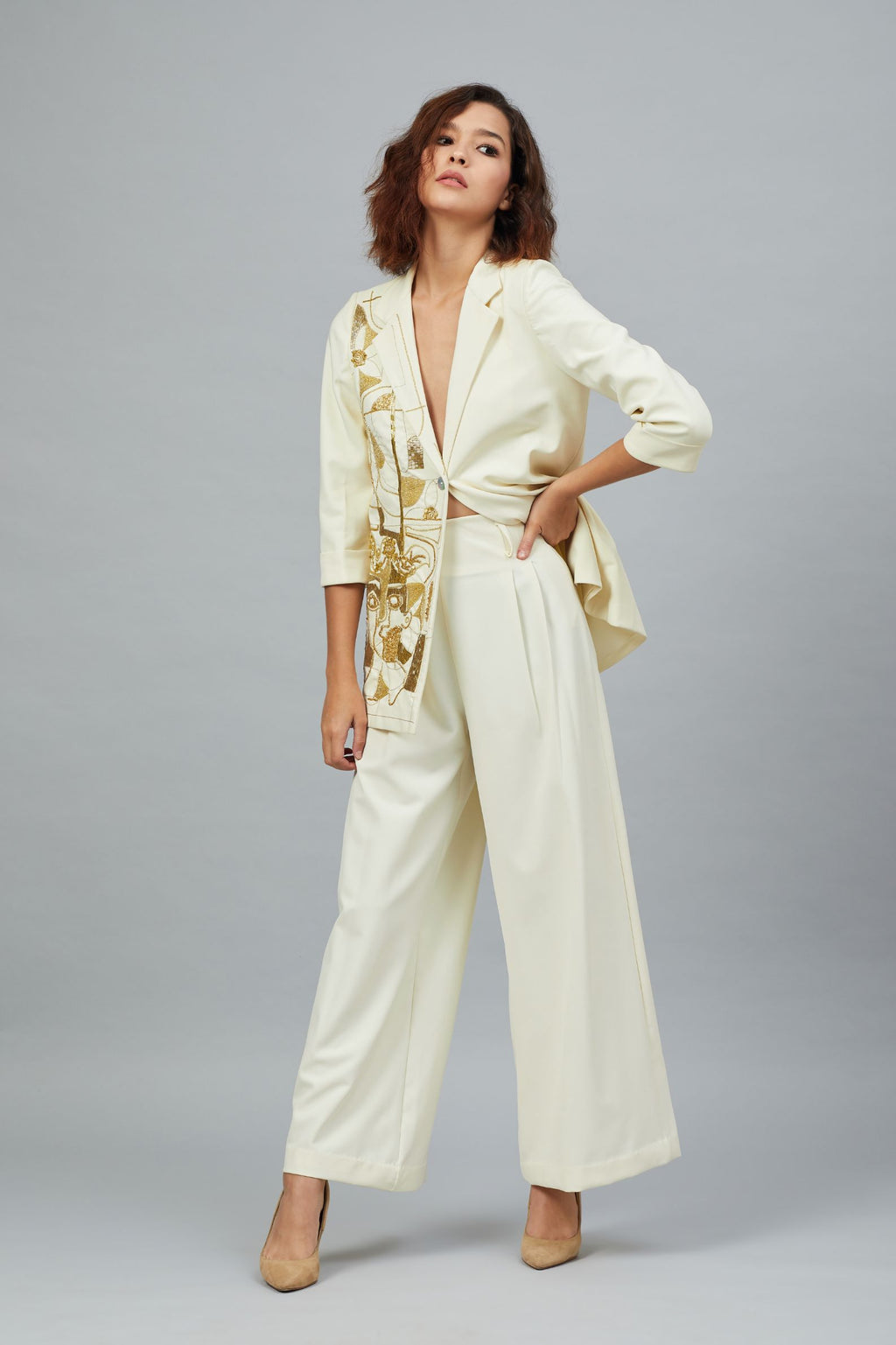 PICASSO CREAM BLAZER CO-ORD