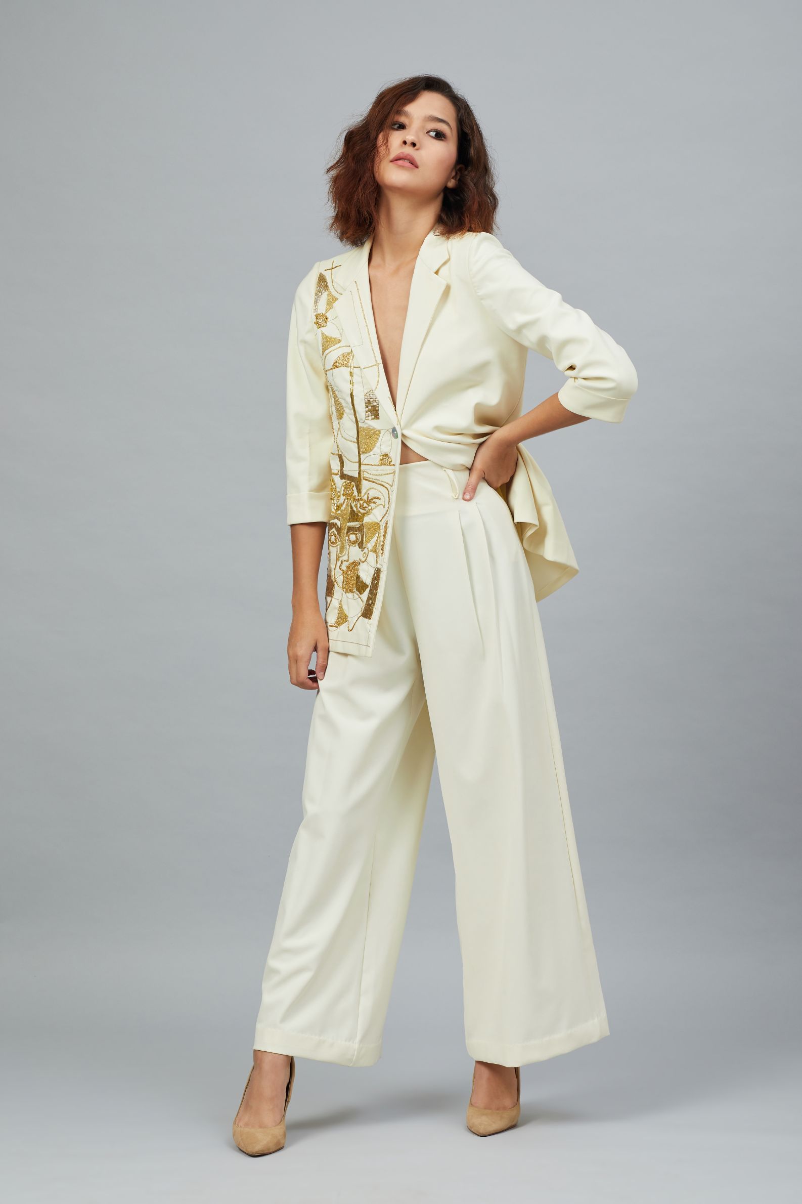 PICASSO CREAM BLAZER CO-ORD
