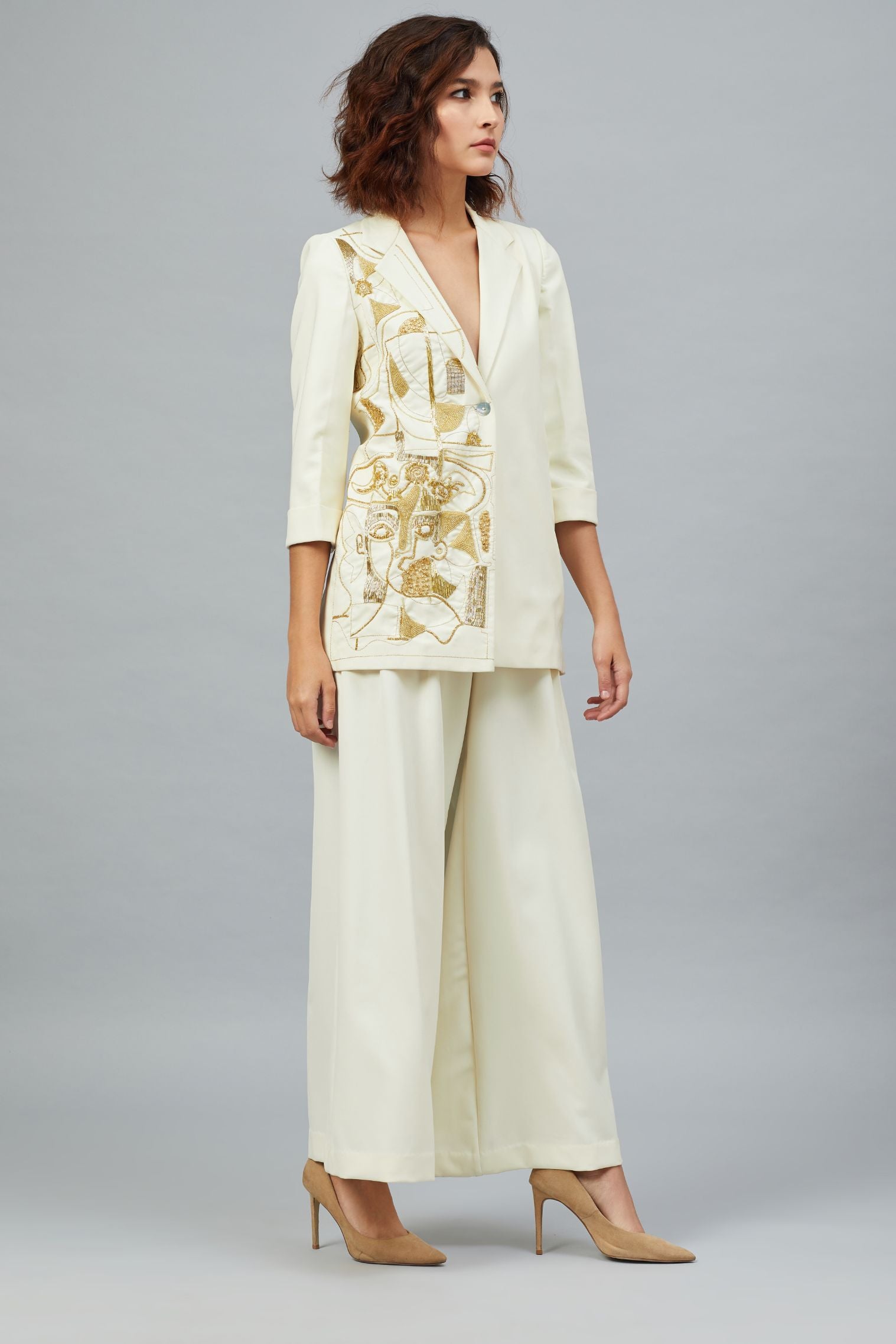 PICASSO CREAM BLAZER CO-ORD
