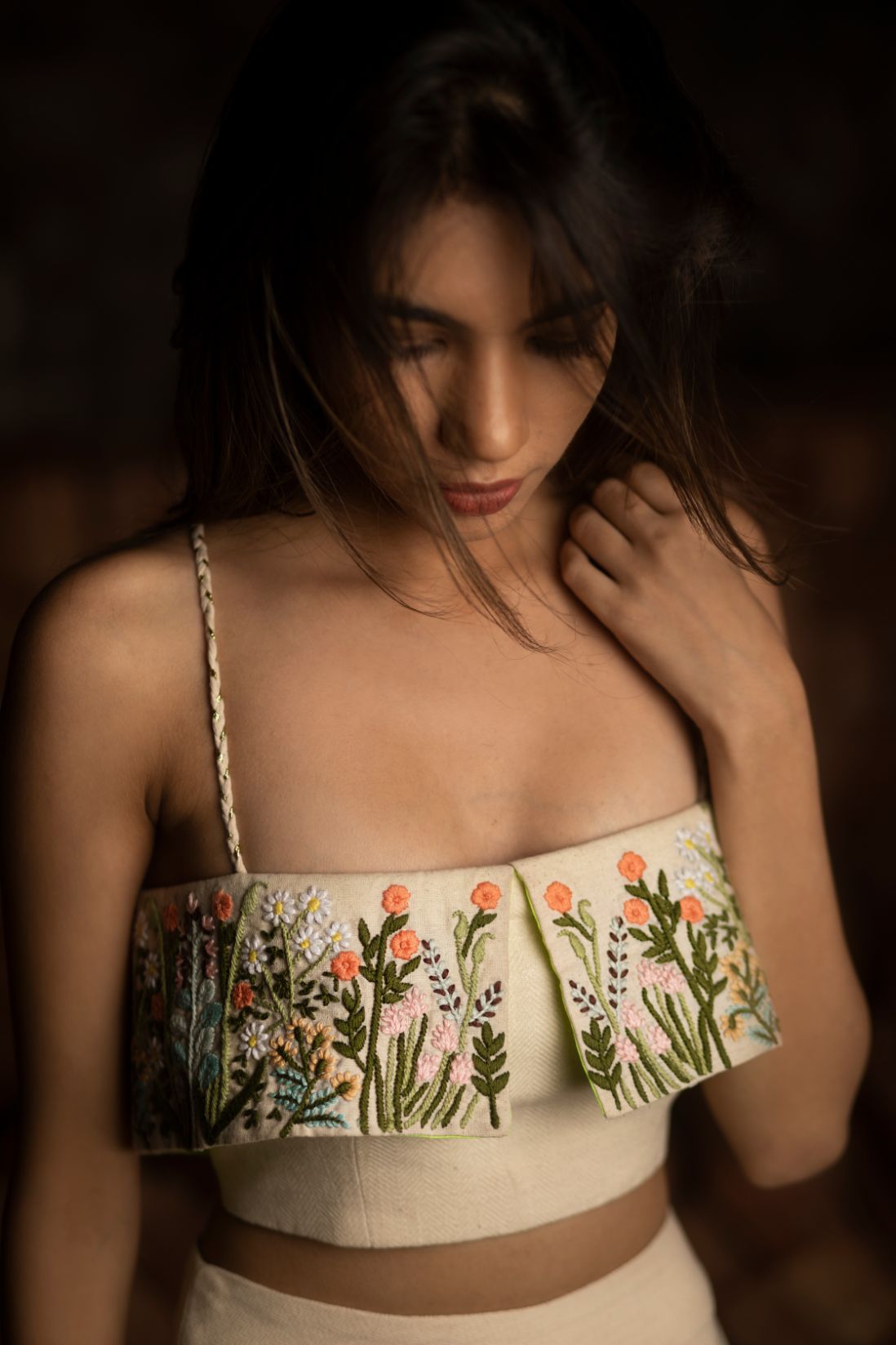FLORAL B TOP WITH SKIRT